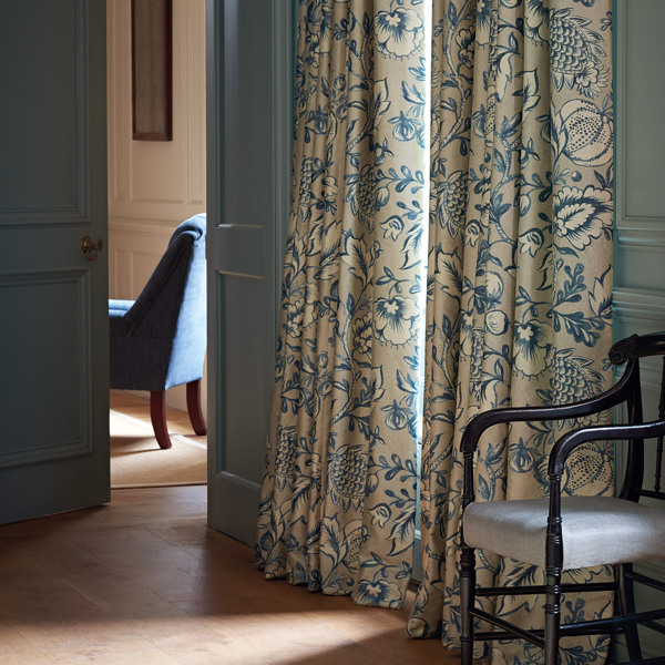 Lustre Silver Fabric by Zoffany